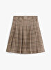 Kadın Core Check Pleated Etek