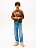 Erkek Çocuk Varsity Raised Print Sweatshirt