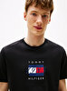 Erkek Linear Flag Graphic T-shirt