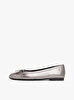Kadın Metallic Toe-Cap Babet