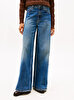 Kadın Denim Kris 70's Wide Jean Pantolon
