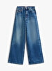 Kadın Denim Kris 70's Wide Jean Pantolon