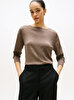 Kadın Merino Open Neck Kazak