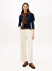 Kadın Slim Rib Boat Neck T-shirt