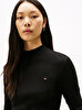 Kadın Slim Cody Mock Neck T-shirt