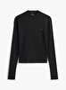 Kadın Slim Cody Mock Neck T-shirt