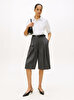 Kadın Pinstripe Culotte Pantolon