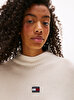 Kadın TJW Mockneck Badge Kazak