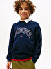 Erkek Çocuk Varsity Raised Print Sweatshirt