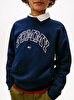 Erkek Çocuk Varsity Raised Print Sweatshirt