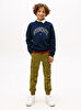 Erkek Çocuk Varsity Raised Print Sweatshirt
