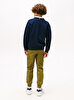 Erkek Çocuk Varsity Raised Print Sweatshirt