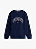 Erkek Çocuk Varsity Raised Print Sweatshirt