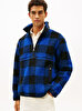 Erkek Teddy Fleece Check Sweatshirt