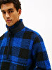 Erkek Teddy Fleece Check Sweatshirt
