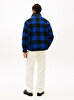 Erkek Teddy Fleece Check Sweatshirt