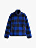Erkek Teddy Fleece Check Sweatshirt
