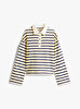 Kadın Gold Button Rugby Sweatshirt