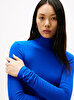 Kadın Slim Soft Roll-nk T-shirt