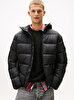 Erkek TJM Hooded Logo Puffer Mont