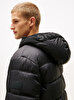 Erkek TJM Hooded Logo Puffer Mont