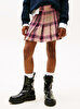 Kız Çocuk Pleated Check Etek