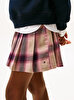 Kız Çocuk Pleated Check Etek