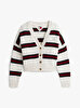 Kadın TJW Badge Stripe Kazak