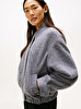 Kadın Wool Texture Regular Bomber Ceket