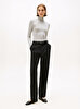 Kadın Slim Soft Roll-nk T-shirt