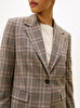 Kadın Core Check Regular Straight Blazer