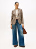 Kadın Core Check Regular Straight Blazer