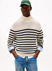 Erkek Breton Cotton Stripe Kazak