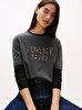 Kadın TJW Boxy Leopar Varsity T-shirt