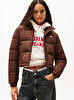 Kadın TJW Flag Back Crop Puffer Mont