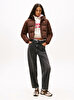 Kadın TJW Flag Back Crop Puffer Mont