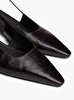 Kadın Croc Slingback Topuklu Ayakkabı