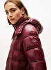 Kadın Gloss Down Waist Puffer Mont