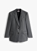 Kadın Pinstripe Relaxed Blazer