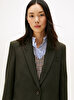 Kadın Pinstripe Relaxed Blazer