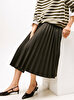 Kadın Flannel Touch Pleated Etek