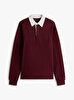 Erkek Peached Crest Solid Sweatshirt