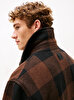 Erkek Wool Double Face Check Mont
