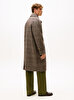 Erkek Wool Check Kaban