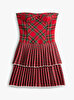 Kadın Tommy Girl Tartan Bustier Elbise