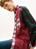 Unisex Tommy Girl Tartan Patchwork Gömlek