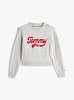 Kız Çocuk TOMMY LOGO SWEATER, P09