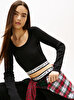 Kadın Tommy Girl Knitted Crop Kazak