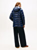 Kadın Gloss Down Waist Puffer Mont