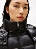 Kadın Gloss Down Waist Puffer Mont